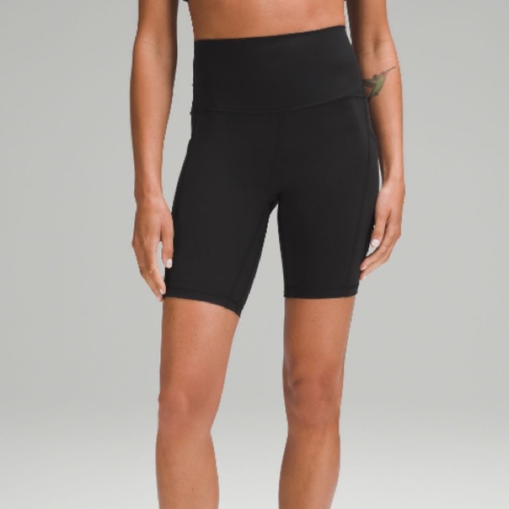 Women's Black Lululemon Biker Shorts